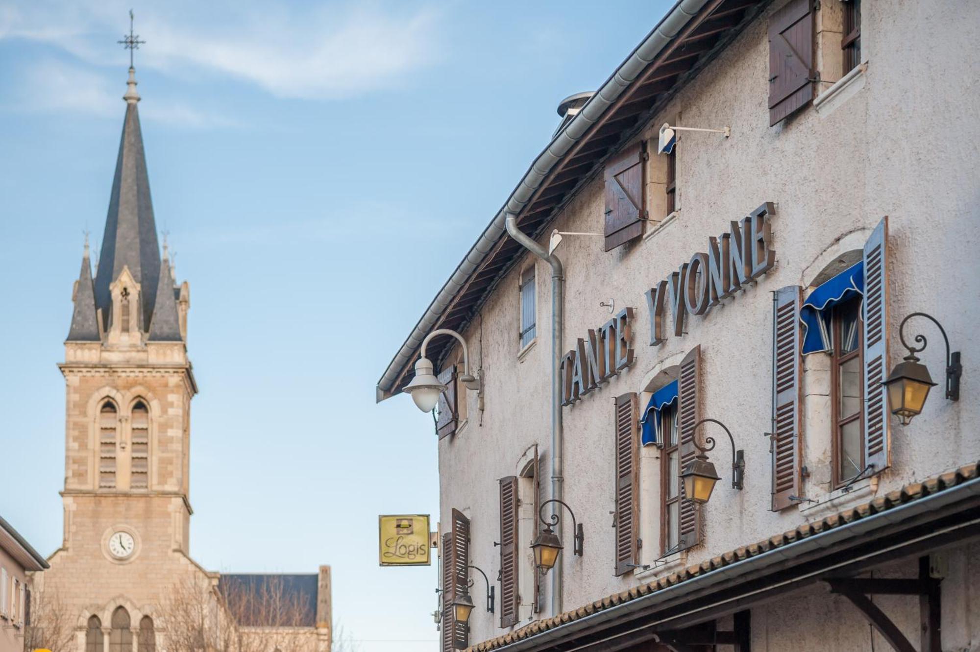 Logis Hotel Tante Yvonne & Son Restaurant Semi-Gastronomique - Lyon Nord Quincieux Eksteriør bilde